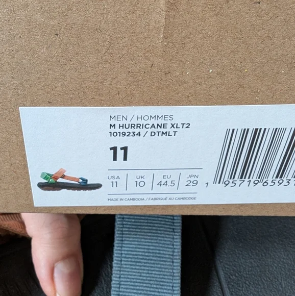 TEVA HURRICANE XLT MEN'S US 11 MULTICOLOR COTOPAXI - Picture 5 of 5